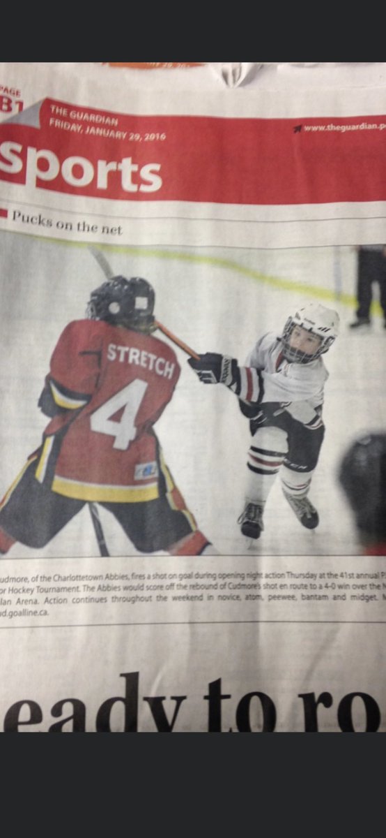 SherCud's tweet photo. Made his debut at the Spud four years ago. Today he’s playing in his 5th Spud Tournament. Let’s go @PeeweeAttack @CMHASpud https://t.co/O7kFoLjZIN