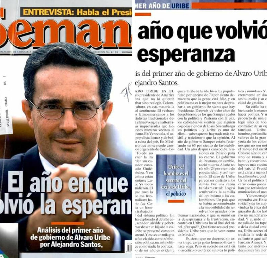 JimHernandezG's tweet photo. 2.002 el año en que Colombia dejó de ser un país en manos de la guerrilla y los paramilitares. El año en que la economía se recuperó y empezó a crecer, hasta llegar al 7% en 2.006. Se impulsó el programa Familias en Acción que pasó de 320.000 a 2.600.000 en 2.010! https://t.co/UCkOtg7pPS