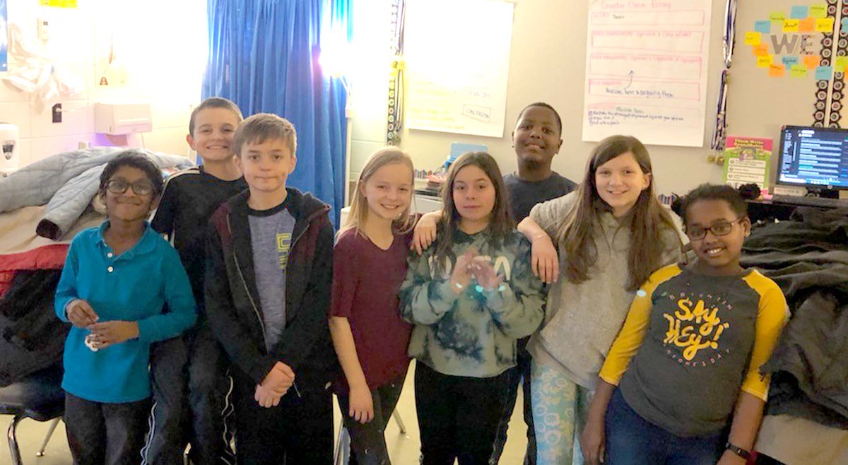 PTA_CAP's tweet photo. These Wheeler Elementary students developed a campaign that collected nearly 200 coats for students and families peers. Big hearts = amazing work! INFO: https://t.co/KgpglRXG3y #WeAreJCPS https://t.co/NbP9cSuGAX