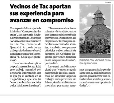 MDSLosLagos's tweet photo. #CompromisoInsular Hoy Diario @estrellachiloe destaca encuentro que llevamos en Isla Tac #Quemchi #Chiloé @ClqueQueremos 👀 Leer nota ➡️https://t.co/hLmpOaMEYz https://t.co/uuDWsFsbqF