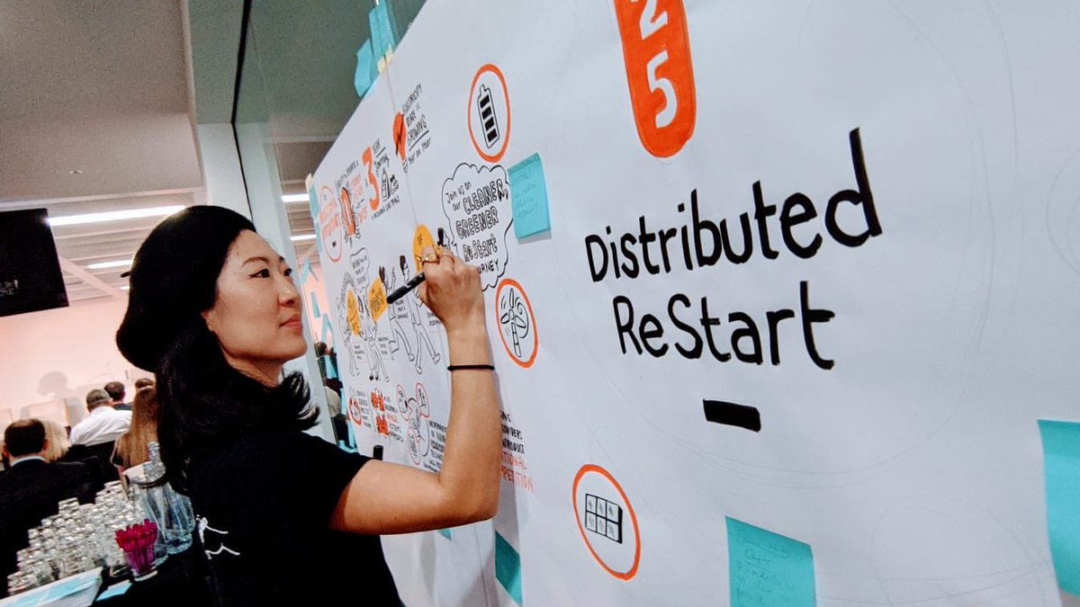neso_energy's tweet image. We have @scriberian with us today illustrating our #DistributedRestart project and conference. We&apos;ll share their artistry here soon - watch this space! In the meantime you can read more about this exciting project at bit.ly/2U5lejL