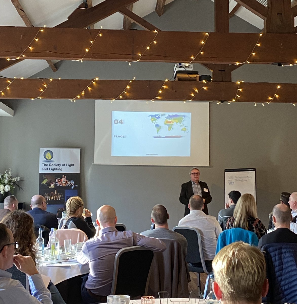 SLL100's tweet photo. With increased flexibility in our working lives, Graeme Shaw MSLL looks at developments in lighting expectation and preferences around the world, suggesting a correlation between geographical location &amp; preferred colour temperature #LightBytes #CPD @Zumtobeluk https://t.co/84HZbDe8Q1
