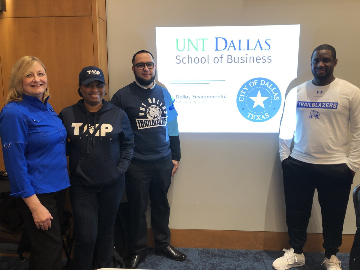 <a href="/UNTDSchBusiness/">UNTDallas School of Business</a> students worked with the <a href="/CityOfDallas/">City of Dallas</a> and helped them collected data for the “Comprehensive Environmental and Climate Action Plan (CECAP)”. #Impact #UNTDallas #Trailblazers #BuildingOurCommunity
