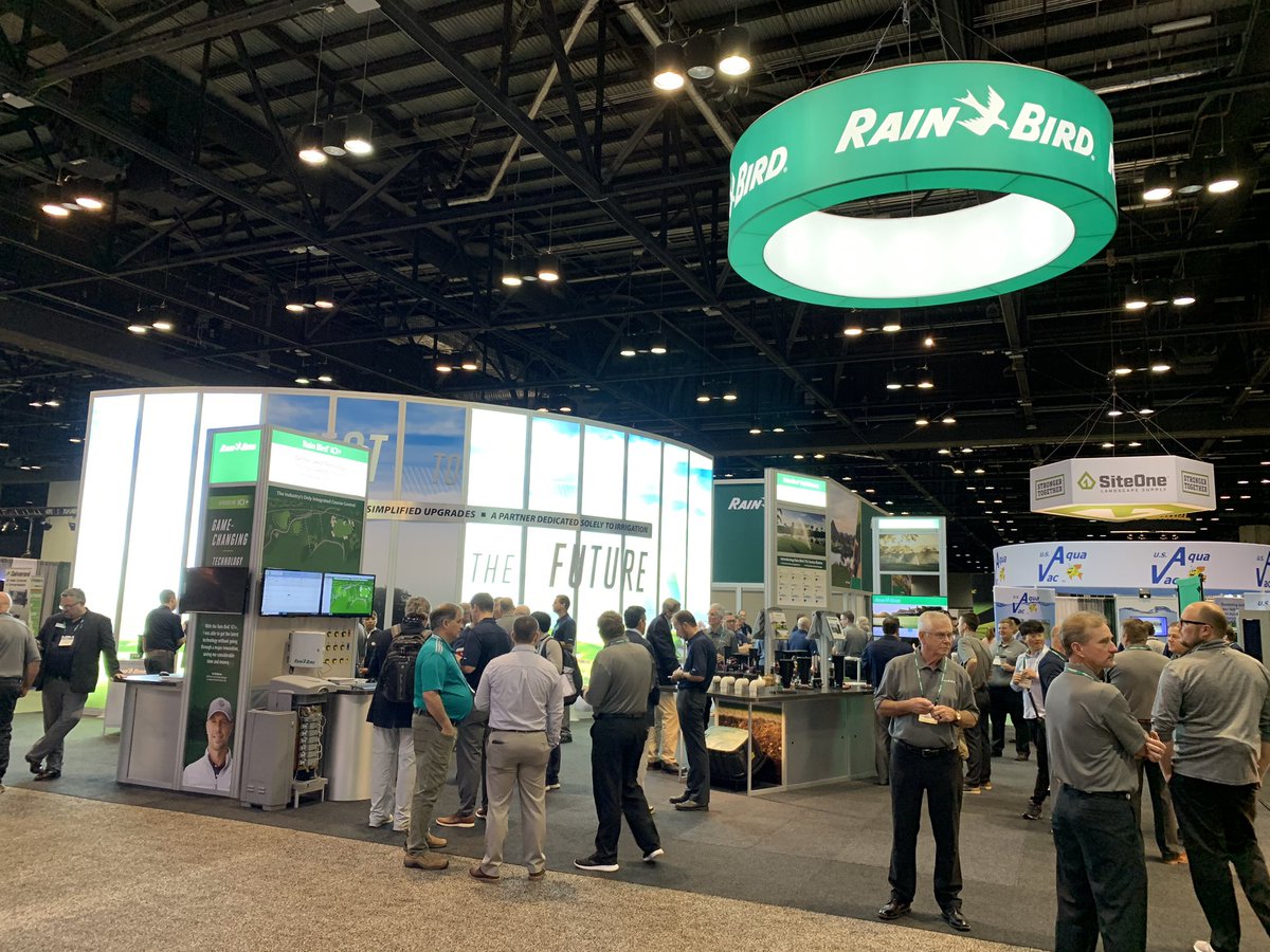druethomp's tweet photo. Team @longhorninc ‘s last day at the @GCSAA_GIS show in Orlando. @RainBirdGolf continues to innovate and provide the best golf course irrigation solutions out there! We are grateful to be able to provide these products and our services to all of our @NTGCSA customers. #RBIC https://t.co/4h3lN2mbYq