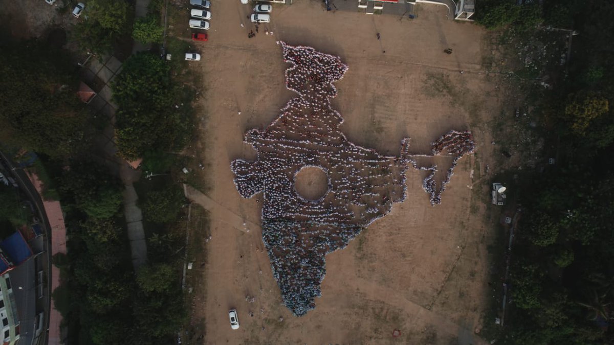 MunmunSahani's tweet image. UDF Trivandrum district committee oraganized a protest against #CAA &amp;amp; #NRC 
#HumanMap
#CountryAgainstBJP