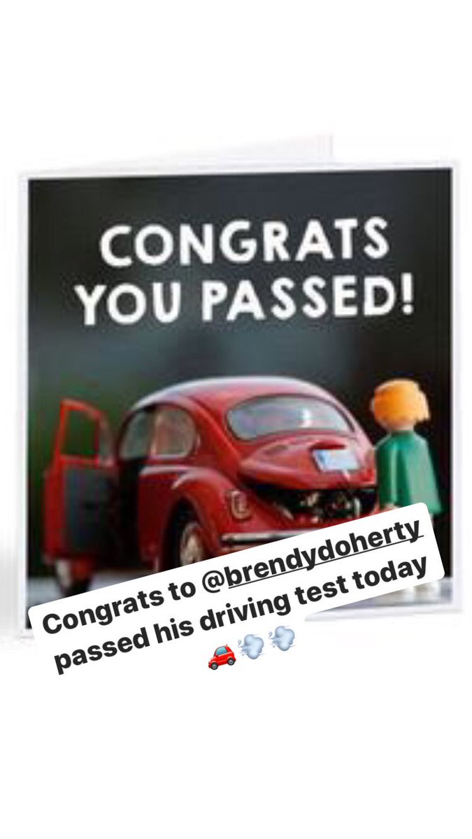 lessonsderry's tweet image. ⭐️⭐️CONGRATULATIONS⭐️⭐️    To Brendan Doherty  passed his driving test today 🚗💨💨💨