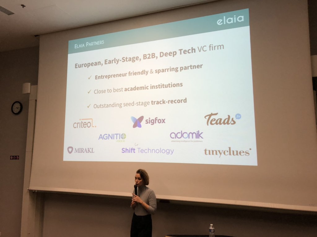 AngeliqueMhiri's tweet photo. Comment lever des fonds lorsqu’on est une #startup ?
Masterclass très intéressante de @Sjerusalmy du #VentureCapital @Elaia_Partners qui nous a présenté le fonctionnement des fonds d’investissement.
De grands succès financés : #criteo #teads #mirakl #tinyclues #sigfox
#MBAMCI https://t.co/ohEqVLVlac