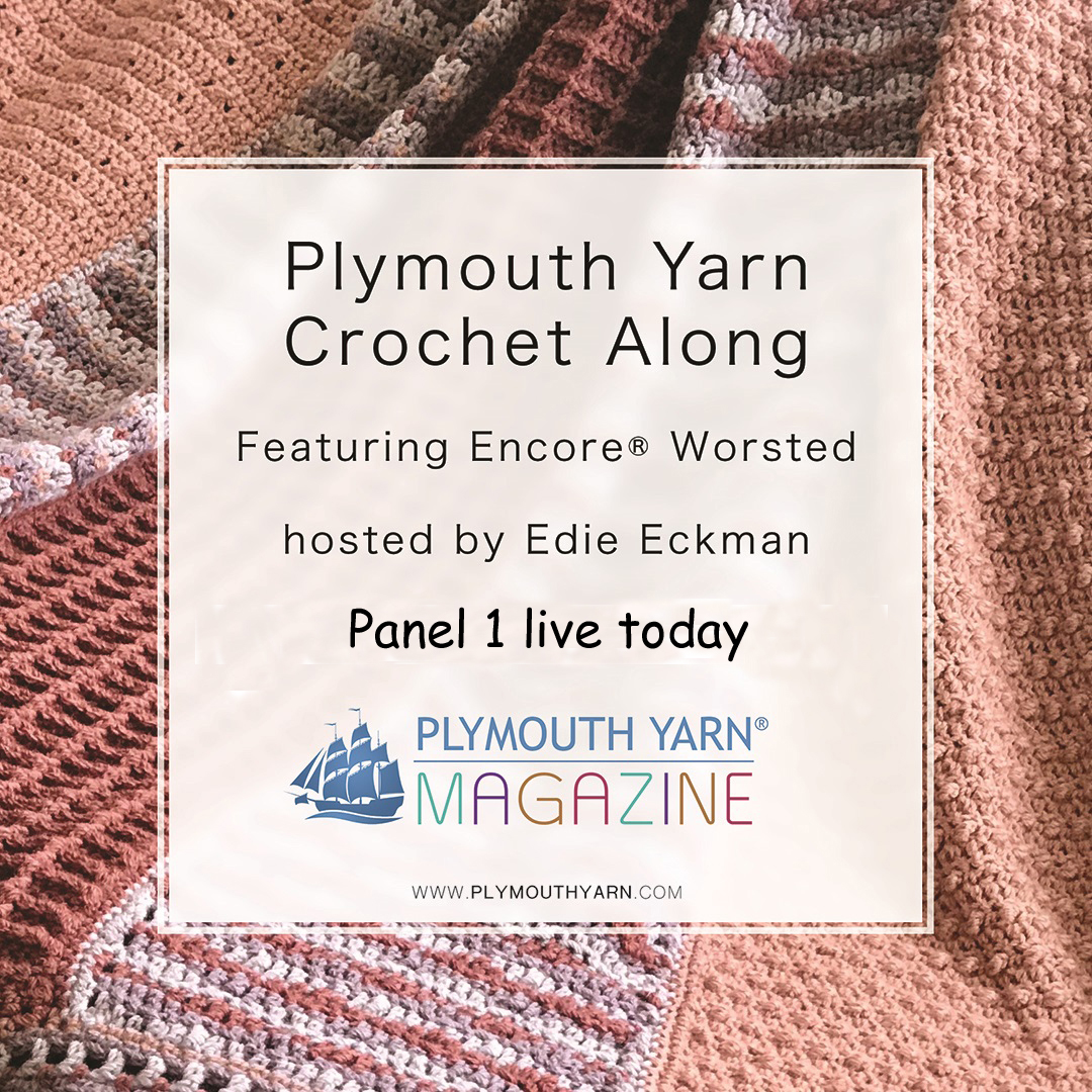 Join our Crochet Along! 5 Panel Blanket, hosted by <a href="/edieeckman/">Edie Eckman</a> plymouthyarnmagazine.com/2020/01/22/wel…