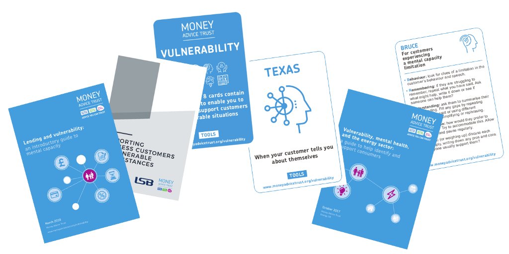 We have a range of useful tools to help creditor organisations and their staff support customers in vulnerable circumstances. Find out more on our vulnerability resources hub 👇 moneyadvicetrust.org/creditors/cred…