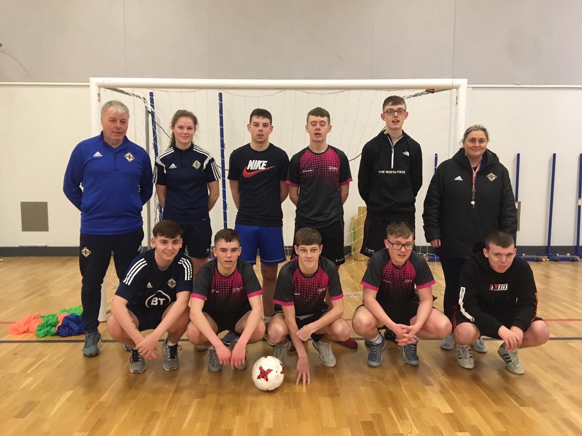 SERCSport's tweet photo. Huge thanks to @IFAFootballDev Development staff who delivered taster sessions as part of today’s ‘Give It A Go’ themed refreshers fair on our Lisburn campus. @SERCSU #SERCSport #BetterOffAtSERC #IFAFutsal https://t.co/Vl6uszUoMK
