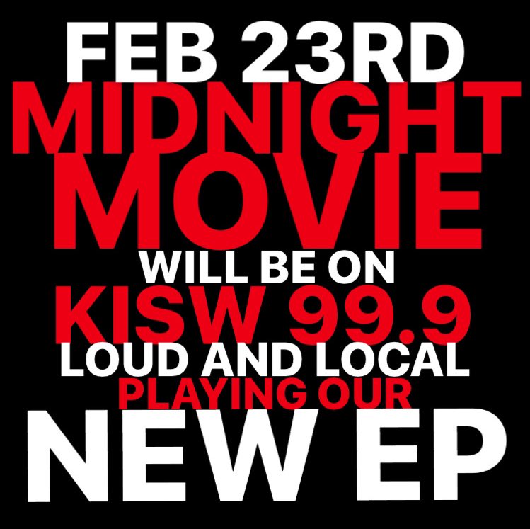 TUNE IN <a href="/999KISW/">The Rock of Seattle</a> to hear ALL OF our new EP Home by Nine!!!