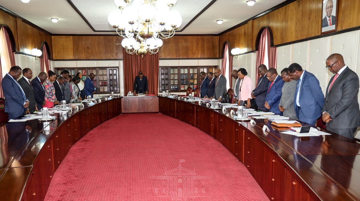 StateHouseKenya's tweet photo. 1/8 Cabinet today approved the commencement of talks with the United States of America on the establishment of a free trade  arrangement between the two countries. https://t.co/c6pGh4haRx