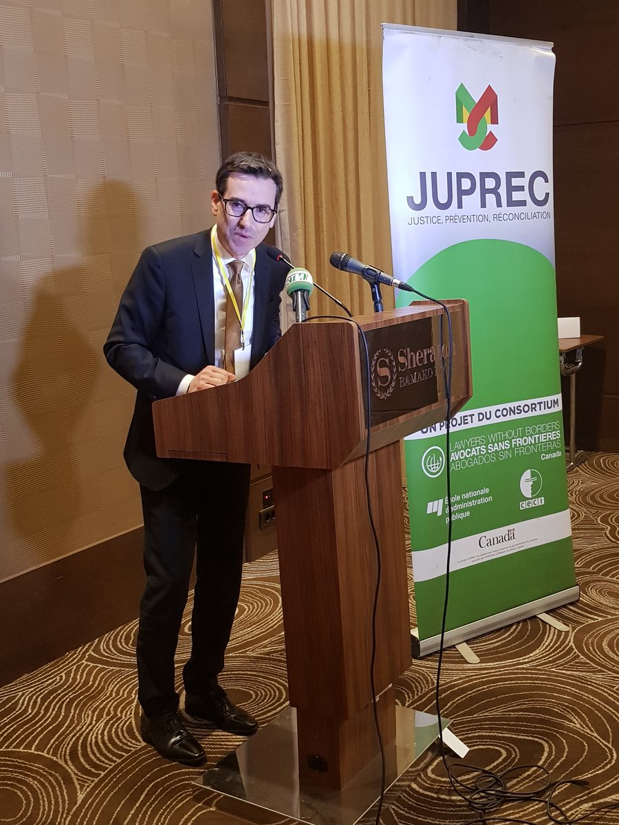 SEMINAIRE FINAL DU PROJET JUPREC
Ce jeudi 30 janvier 2020 à l'hôtel SHERATON, le projet JUPREC rencontre ses partenaires en vue de faire le bilan de ses 5ans d'existence au Mali.
#TRIJEUD_MALI 
#ASFC 
<a href="/ASFCanada/">Avocats sans frontières Canada</a> <a href="/trijeud/">TRIJEUD-Mali</a>