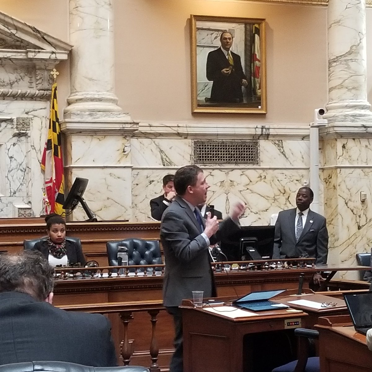 VAtterbeary's tweet photo. @EricLuedtke fighting for ALL students! #Working4MD #HB262 https://t.co/TQl2wYbiDv