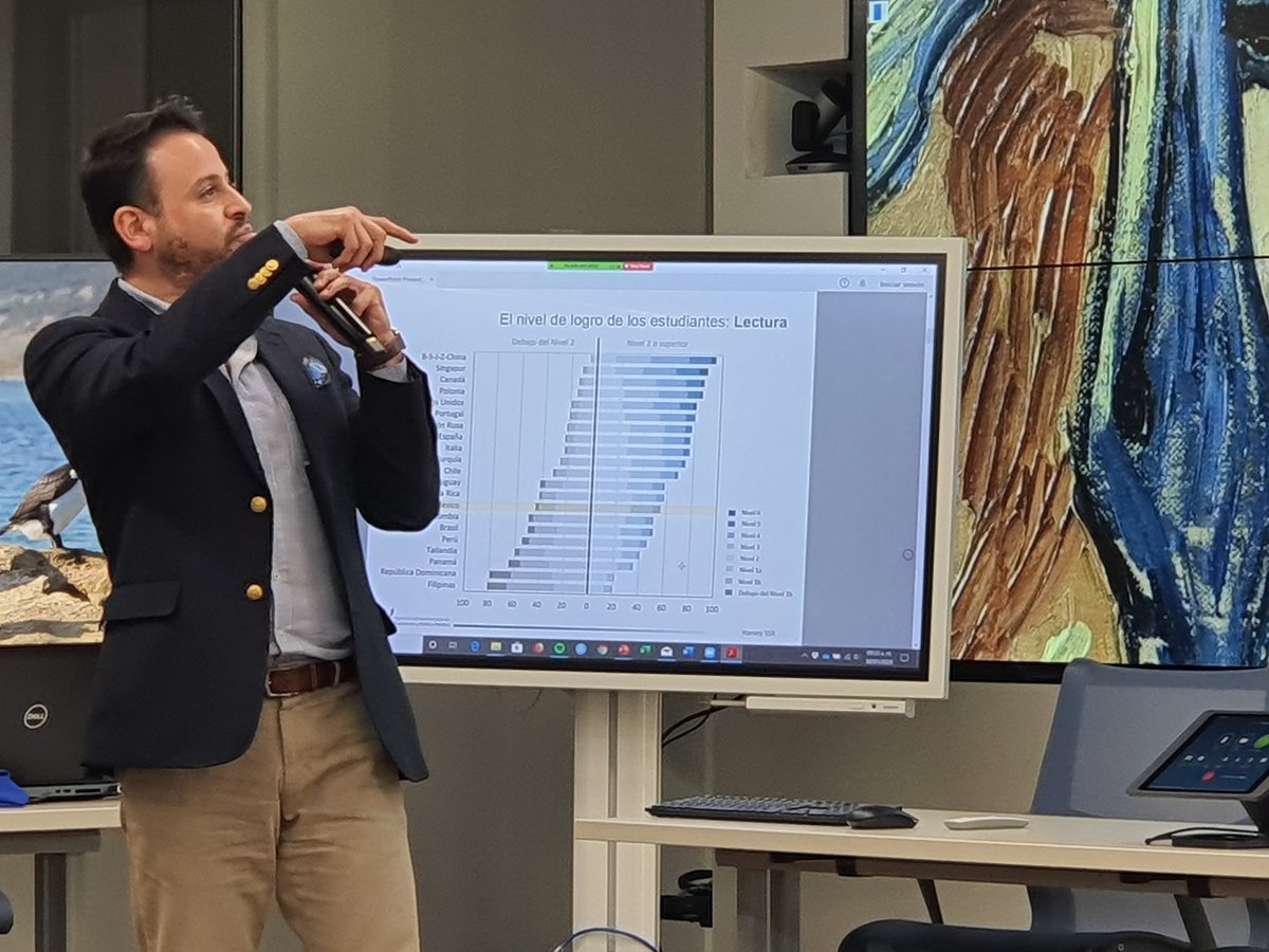 Aleph_Educacion's tweet photo. Harvey Sánchez, presidente de Aleph, presenta "Resultados de PISA: ¿Sin mejora o sin variación? en el Seminario: Trayectoria de los estudiantes de México en PISA ¿Cómo podemos avanzar? @HarveyEvalua https://t.co/4r97Kz035f
