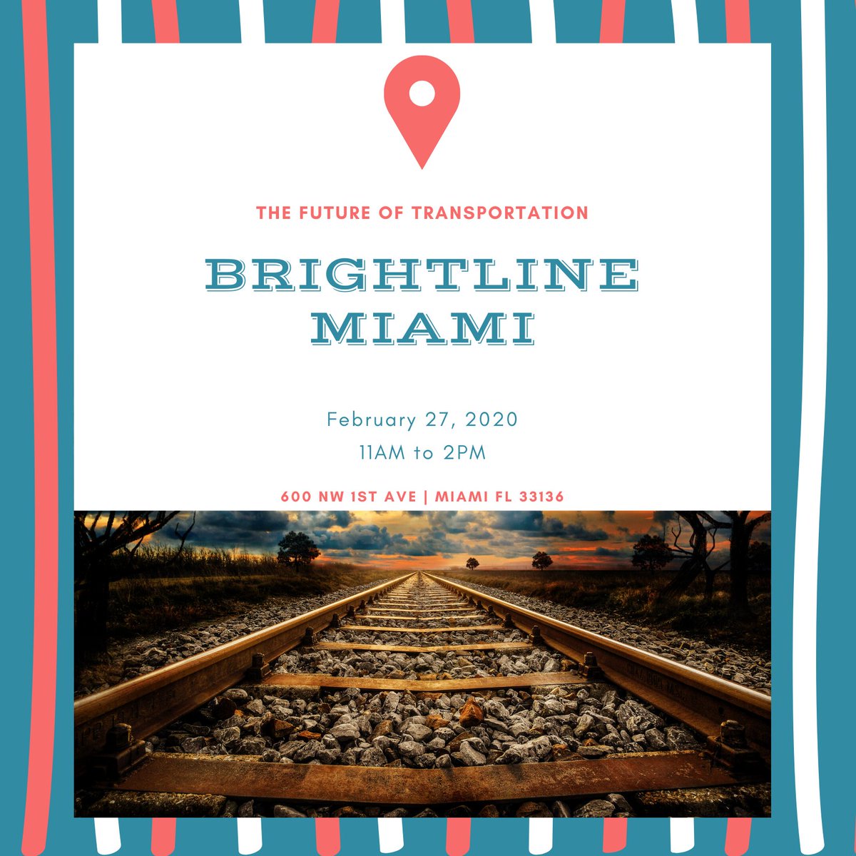 GBTASouthFL's tweet photo. Take the @GoBrightline to our February meeting &amp; come learn about the future of transportation. Register here: https://t.co/ChdXBOhn0U https://t.co/bQDoCUs4gO