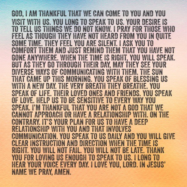 #praywithcheryl #prayingdaily #pray #prayerworks #christianwoman #prayerwarrior #intercession #womanofgod #womenintheword #christianliving #womenoffaith #imprayingforyou #prayer #praywithoutceasing #trust #hope #believe #joy #listen #Hespeaks #communion #hearHisvoice