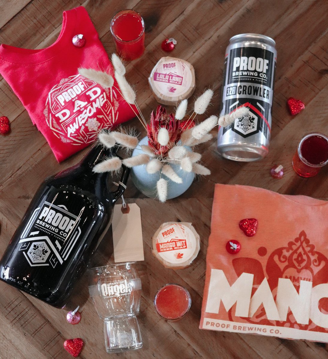 ProofBrewingCo's tweet photo. Get your craft beer loving valentine what they really want:
#ProofBrewingCo swag and SOL memberships are available in our tasting room or online!
❤️ 
*We ship nationally! https://t.co/4Q4VNZpAVo