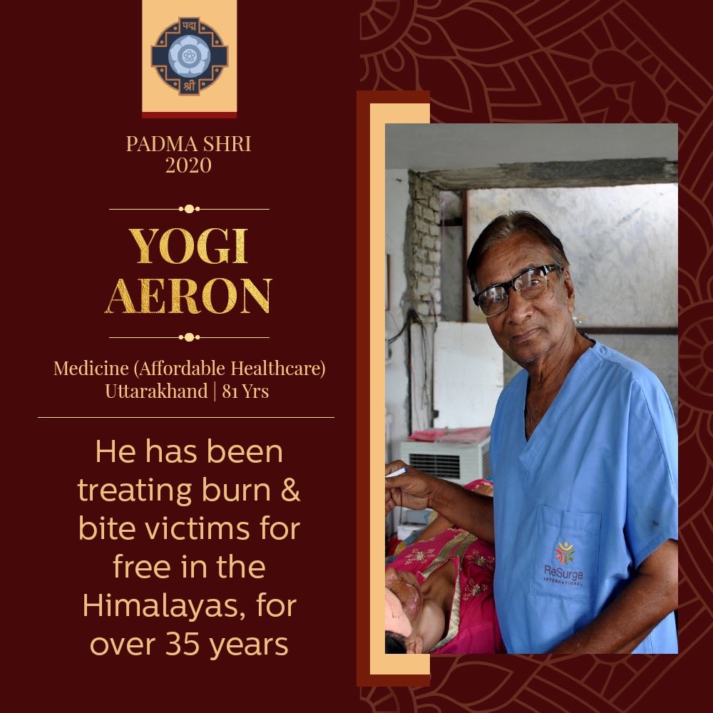 AnupamPKher's tweet image. This year in the list of #PadmaAward winners there are so many inspiring people who are doing some extraordinary work. May be media hasn&apos;t highlighted their selfless work enough. So let&apos;s spread the word about these incredible winners. Pls Share their work. Retweet. Jai Ho.🙏🇮🇳