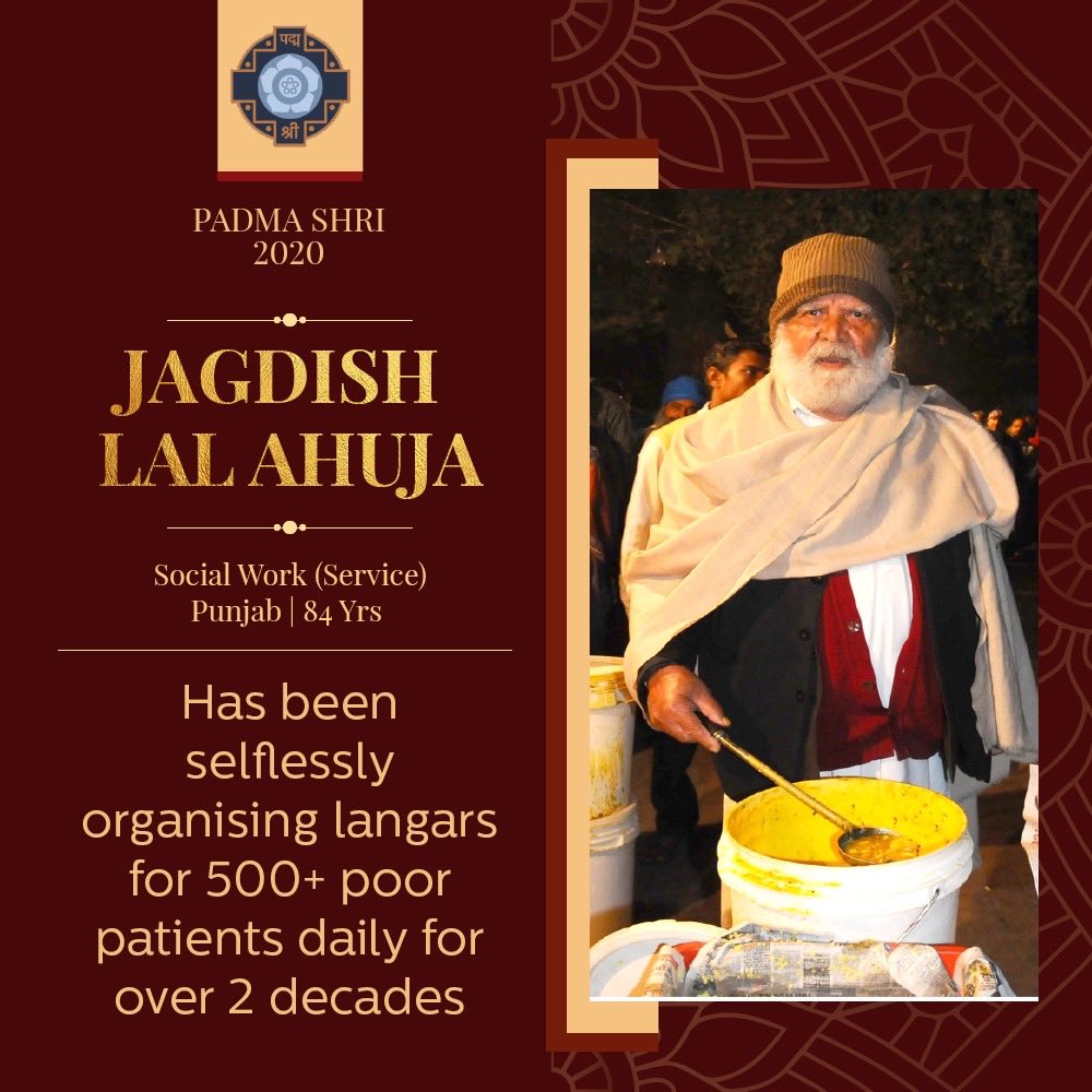 AnupamPKher's tweet image. This year in the list of #PadmaAward winners there are so many inspiring people who are doing some extraordinary work. May be media hasn&apos;t highlighted their selfless work enough. So let&apos;s spread the word about these incredible winners. Pls Share their work. Retweet. Jai Ho.🙏🇮🇳