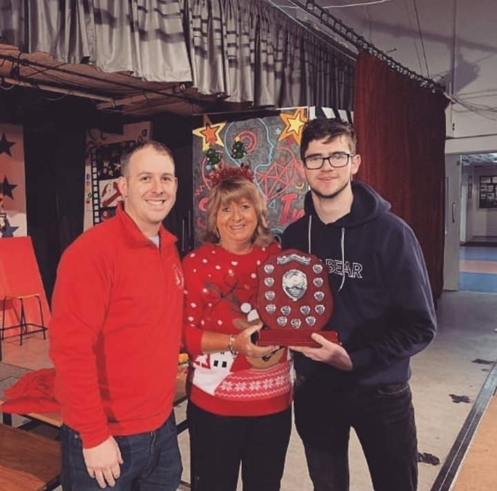 DublinAllStars's tweet photo. A belated congratulations to our 2019 Richard Yeomans Outstanding Achievement Award Winner Aaron Raymond. Aaron received the award during our last practice of 2019 🎉🎷 #dublinallstars #dasmb #dublinmarchingband #dublinallstarsmarchingband #activitiesindublin #irishmarchingband https://t.co/hlU5ZM1QqR