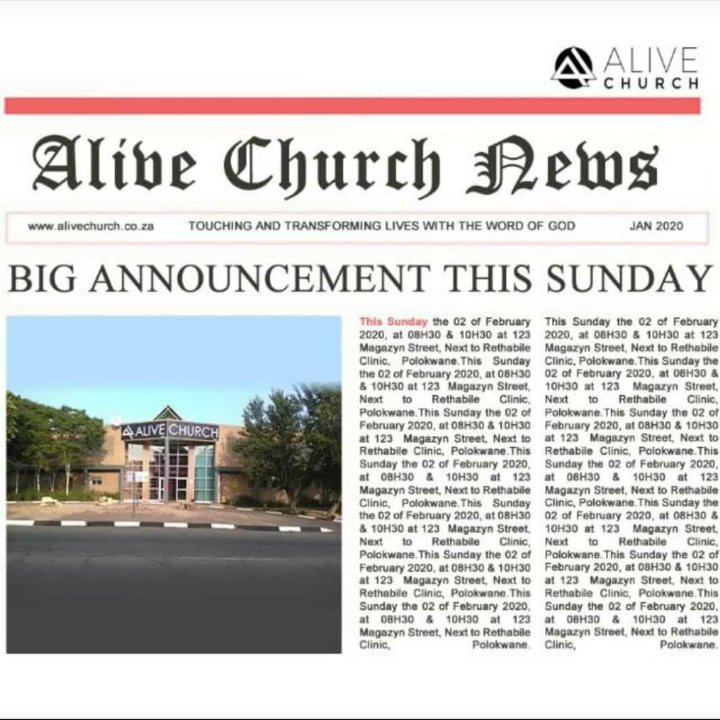 Nahvu's tweet photo. See you on Sunday @alivechurchza #Polokwane #DivineSpeed2020 #GoLimpopo https://t.co/3iR2X4xqNN
