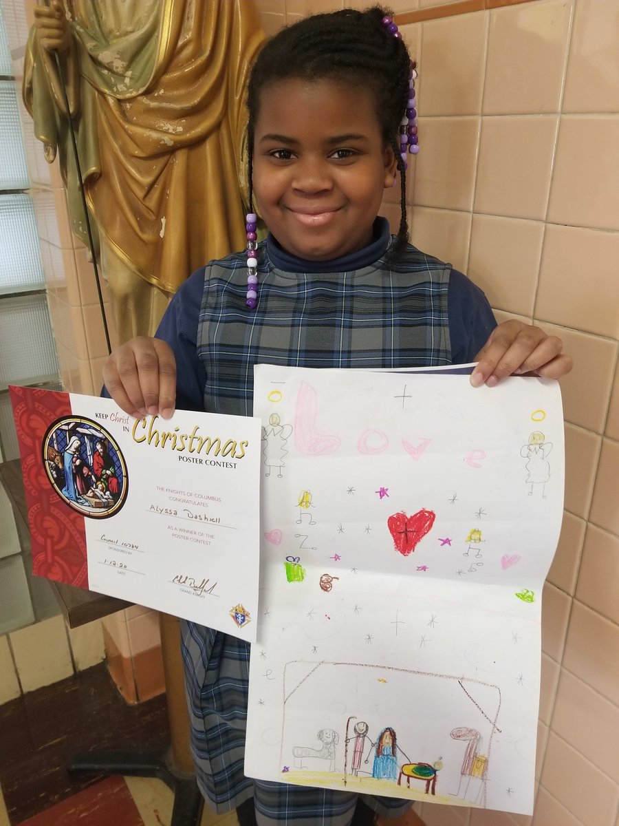 BVMSchoolDarby's tweet photo. Congratulations to the winners of the Knights of Columbus' Keep Christ in Christmas poster competition!!  @SrVirginiaBVM @AOPS_Schools @ArchPhilly https://t.co/pyt2F9HEnB