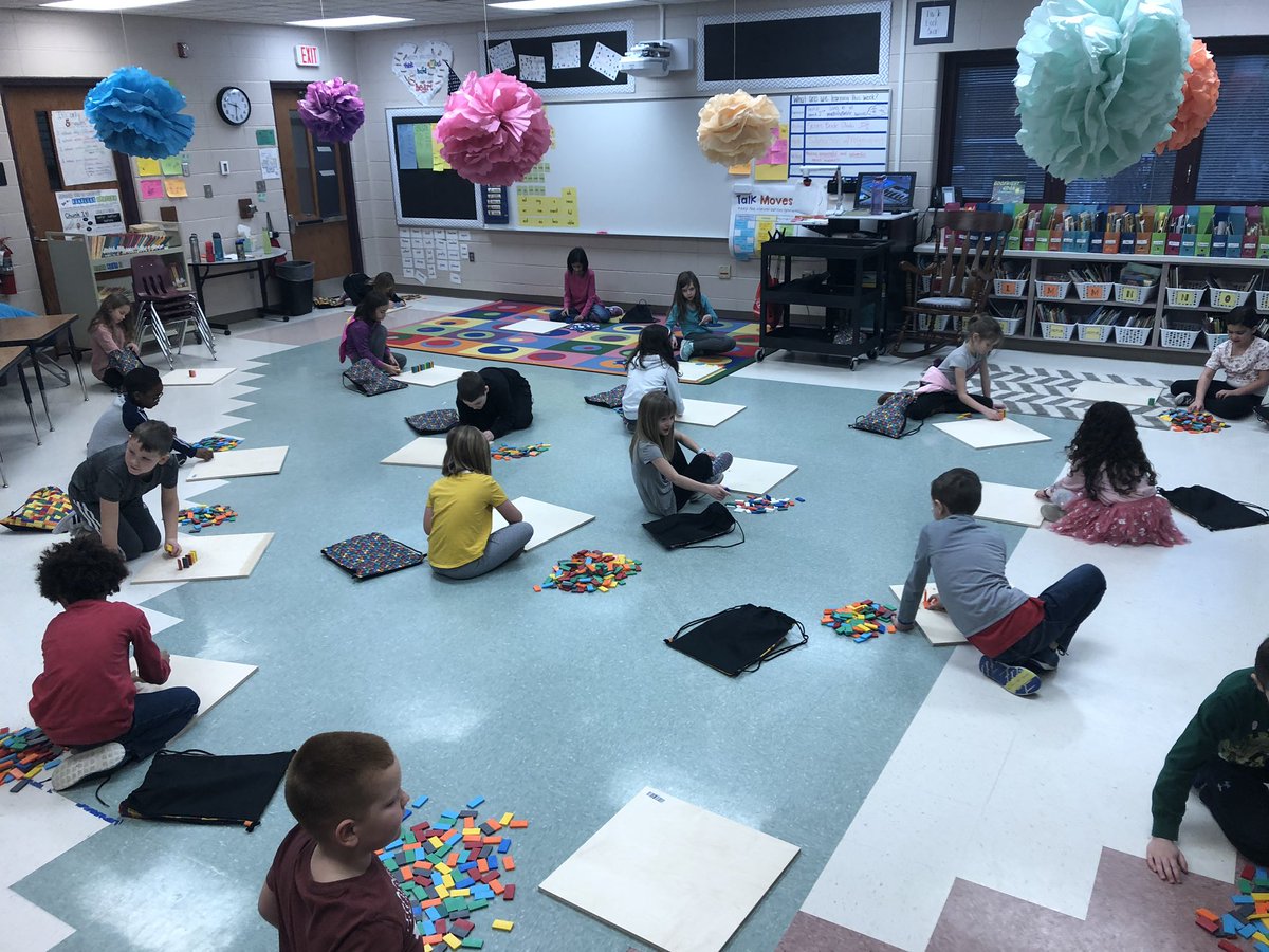 MaryDansky's tweet photo. From community building to practicing growth mindset to problem solving, we learned a LOT from dominoes! https://t.co/Sd0ZRVEeEP