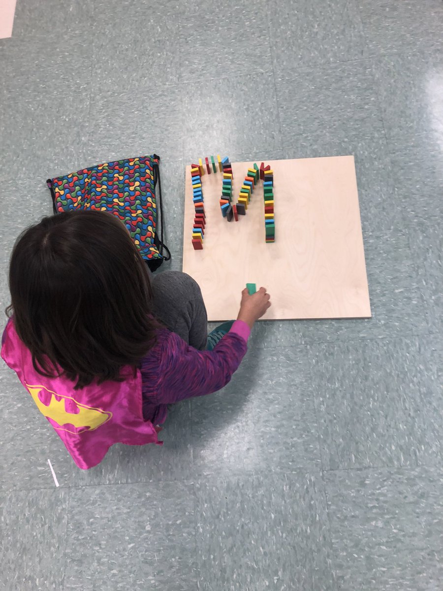 MaryDansky's tweet photo. From community building to practicing growth mindset to problem solving, we learned a LOT from dominoes! https://t.co/Sd0ZRVEeEP