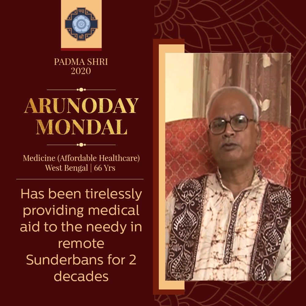 AnupamPKher's tweet image. This year’s #PadmaAward winners. Lets spread their incredible work. Share it. Retweet it. Jai Ho.🙏😍🇮🇳