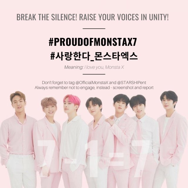 2020013112am KST onwards172nd Hashtags @OfficialMonstaX  @STARSHIPent #ProudofMonstaX7  #사랑한다_몬스타엑스