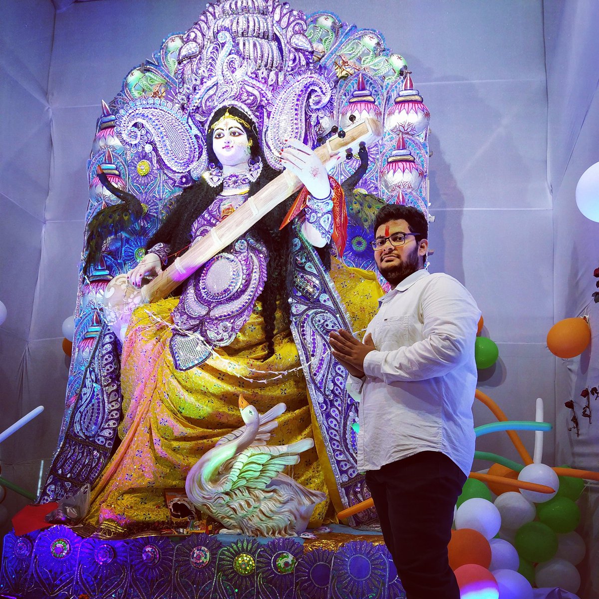 IPushkarNarayan's tweet photo. Spring is in air, Fresh blossoms everywhere.The creative power resides in all of us. May Ma Saraswati keep illuminating this flame and bless you in abundance. https://t.co/ETYnPXhjFP