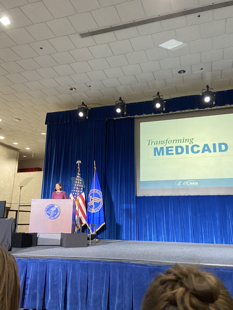 nicolejorwic's tweet photo. Spoiler alert: “transforming” means GUTTING. A block grant by another name is still a block grant. The administration, led by Verma, is coming for Medicaid expansion via a block grant. Sitting here listening to the spin is testing my self control #savemedicaid #noblockgrants https://t.co/u8dybKI8zV