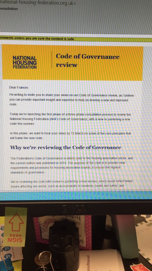 When an email arrives that’s sends the #governancegeek feels into overdrive 🤓