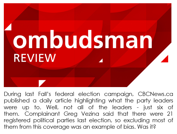CBCOmbud's tweet photo. #cbcombudsman #federalelection #2019election
Party Talk
https://t.co/H6lftPey1l https://t.co/2i9H09KJKU