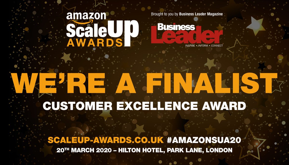 We are honoured to be a finalist for Customer Excellence at the @AmazonUK and @BLeaderNews Scale Up Awards 2020!

#Amazonsua20 #customerservice #customerfirst #insurance #claims #customerexcellence #finalist