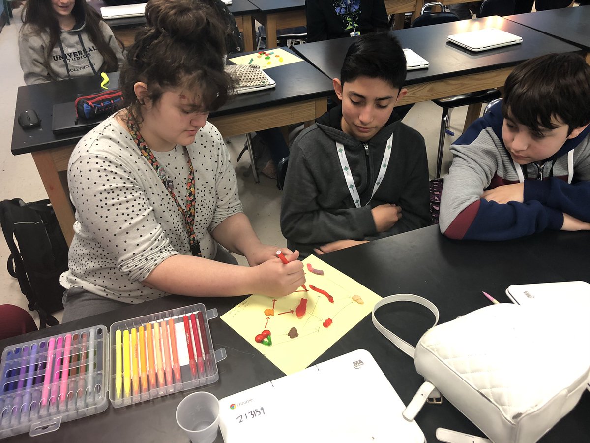 GISD_Mrs_Acrea's tweet photo. 7th grade YJH scientists are creating a pond ecosystem food web using snack foods! #yjhsoaring #tacoaboutscience https://t.co/3jQTn96x3z