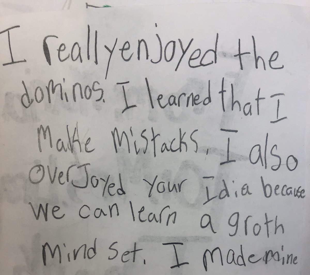 MaryDansky's tweet photo. Students reflections on today’s activities 💜 https://t.co/4z6pkJaqNV