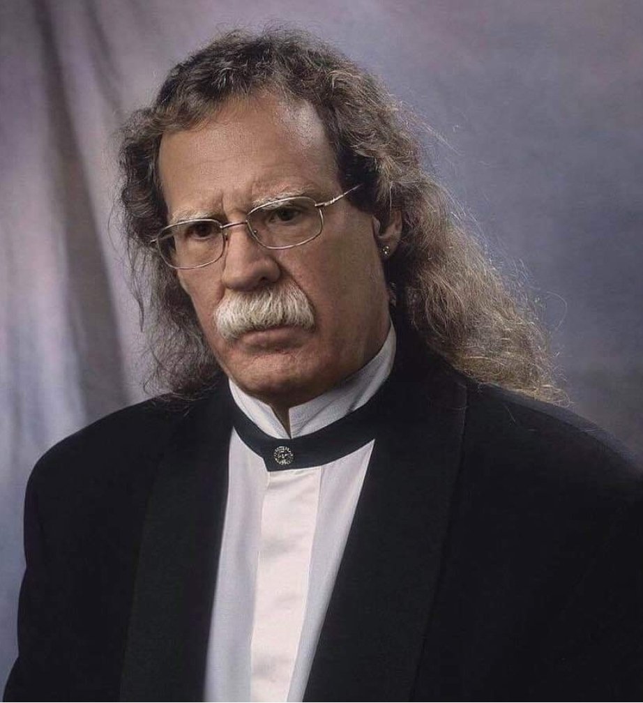 Exclusive picture just taken of John Bolton getting ready to "sing"