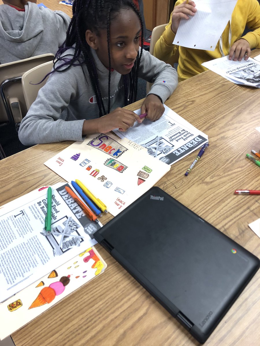 RosalindBrigh17's tweet photo. My students are really enjoying their Social Issue groups and learning more about topics that are meaningful to them!  @CFISD_ELAR2_5  @SheridanCFISD #argumentativetext #kidshaveavoice #plastics #viedogames #technology #snacks #recess https://t.co/LjCmf6v4XQ