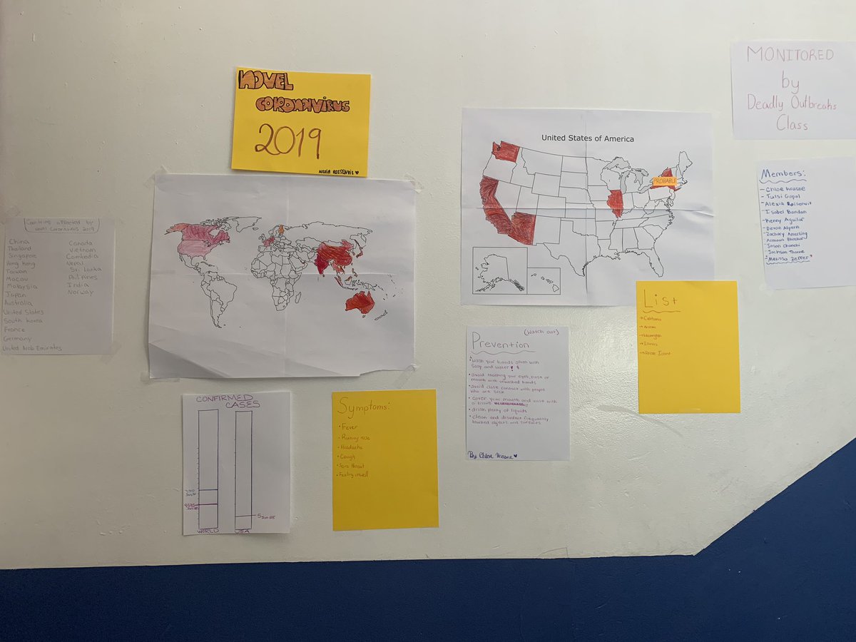 For 2019-nCoV info check out the Deadly Outbreaks class’ display in the MS/Science stairwell. Updated regularly! <a href="/HarveySchoolNY/">The Harvey School</a> #HarveyPRIDE