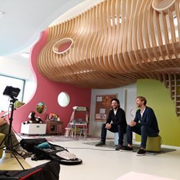 OKINLAB's tweet photo. Gute Laune vor der Kamera Sandro und Niko vor einem ihrer Meisterwerke. Wieso, weshalb, warum??? Wir dürfen das Geheimnis leider noch nicht lüften... Aber es wird schön. Und wir sind ein bisschen stolz. 😊🥳 https://t.co/guJvW4SeOm