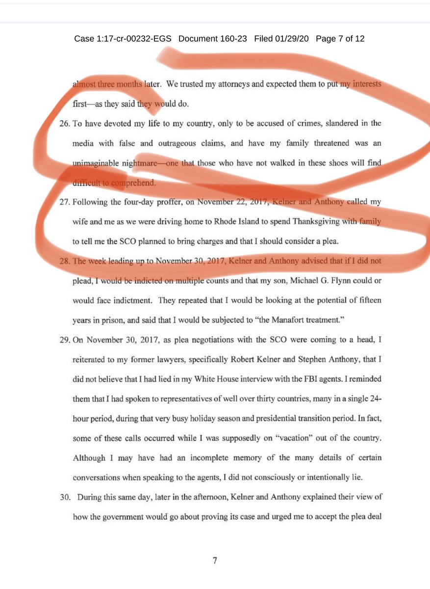 9... @GenFlynn continued telling his own attorneys he hadn’t lied and they continued to lead him down the path to the slaughter...they were going to make sure he plead guilty no matter what.