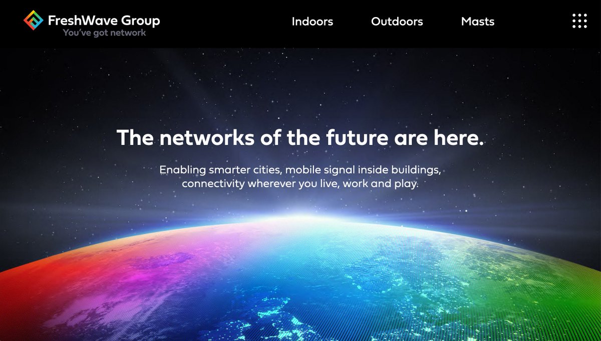 The networks of the future are here. Launching Freshwave freshwavegroup.com