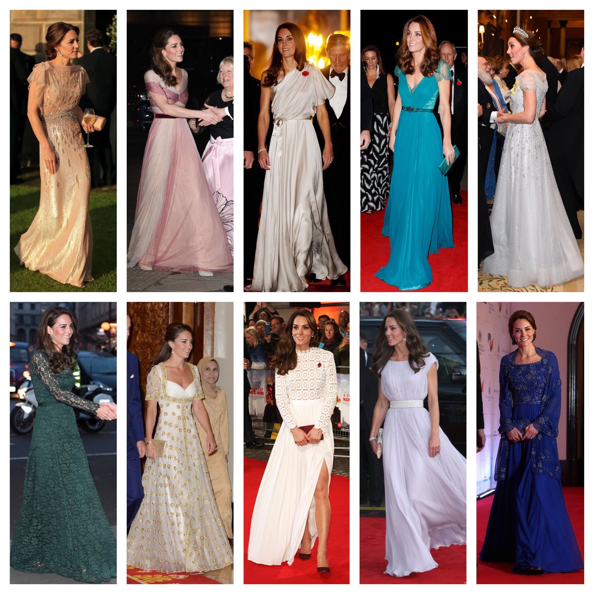 WomenofWindsor's tweet image. The BAFTA’s are asking guests to be more sustainable and wear something already in their closets on Sunday night. 

Here are my top 10 choices for Catherine to rewear. What is your favorite?