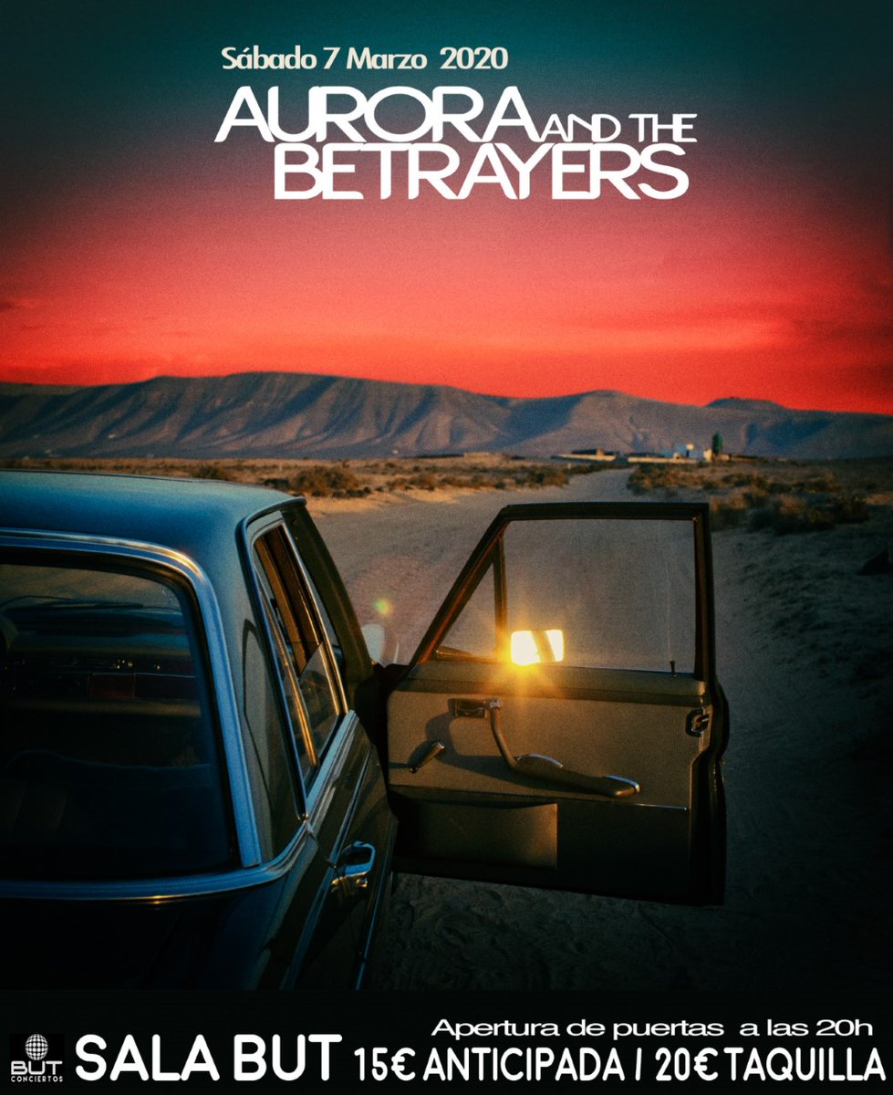 .<a href="/AuroraBetrayers/">Aurora&TheBetrayers</a>  se despedirá por todo lo alto con un último concierto en la <a href="/SalaButMadrid/">Sala BUT Madrid</a>   el  7/Mar. madridandmusic.es/concierto/auro…