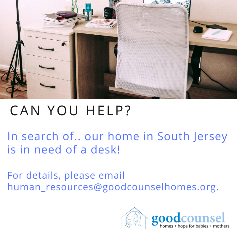 ChrisBell4Life's tweet photo. Can you help? Our home in South Jersey is in need of a desk.  For more information please email human_resources@goodcounselhomes.org #ThursdayThoughts #LoveThemBoth https://t.co/fAEaX9O2H5
