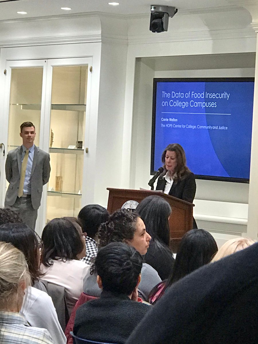 Campus Compact SNE (@compactsne) on Twitter photo Proud of our members from <a href="/WorcesterState/">Worcester State</a> and <a href="/BHCCBoston/">BHCC Boston</a> for their leadership in Hunger Free Campuses! Kathleen O’Neill from BHCC introduced Carrie Walton from @Hope4College and Adam Saltsman from WSU moderated the student panel. Proud of our members from <a href="/WorcesterState/">Worcester State</a> and <a href="/BHCCBoston/">BHCC Boston</a> for their leadership in Hunger Free Campuses! Kathleen O’Neill from BHCC introduced Carrie Walton from @Hope4College and Adam Saltsman from WSU moderated the student panel.
