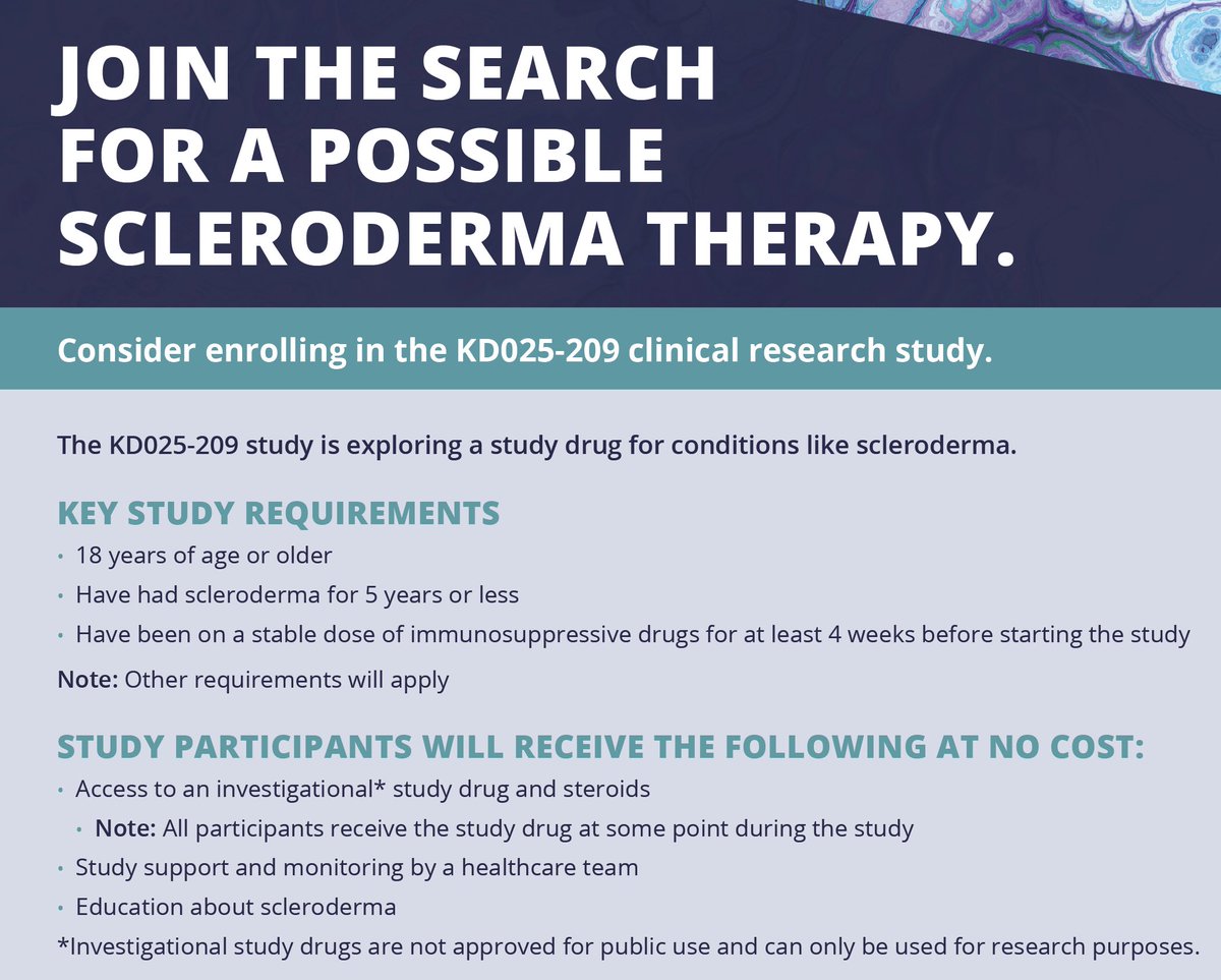 Yale Scleroderma Program (@yalescleroderma) on Twitter photo Join the search for a possible SCLERODERMA THERAPY. If you are a patient or know a patient with diffuse SSc, call 203-737-5571 or email scleroderma@yale.edu Join the search for a possible SCLERODERMA THERAPY. If you are a patient or know a patient with diffuse SSc, call 203-737-5571 or email scleroderma@yale.edu