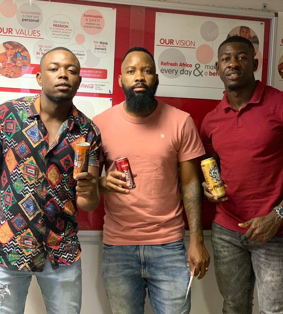 Positive Energy vibing with this  music Giants @DjCastro_nam @Gazza467_  #cokeboys #Energydrinks #brandinfluencer #Fitness #Music #lifestyle